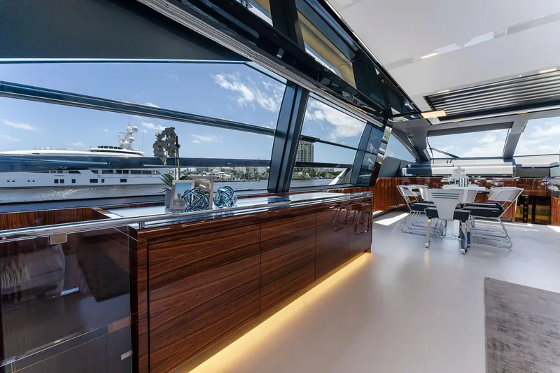 Slide: The Image of Luxurious interior of Riva 88' Folgore yacht, 2022 model. - 33