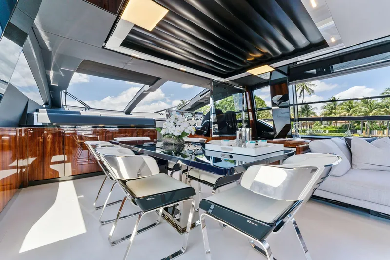 Slide: The Image of Luxurious interior of Riva 88' Folgore yacht, 2022 model. - 39
