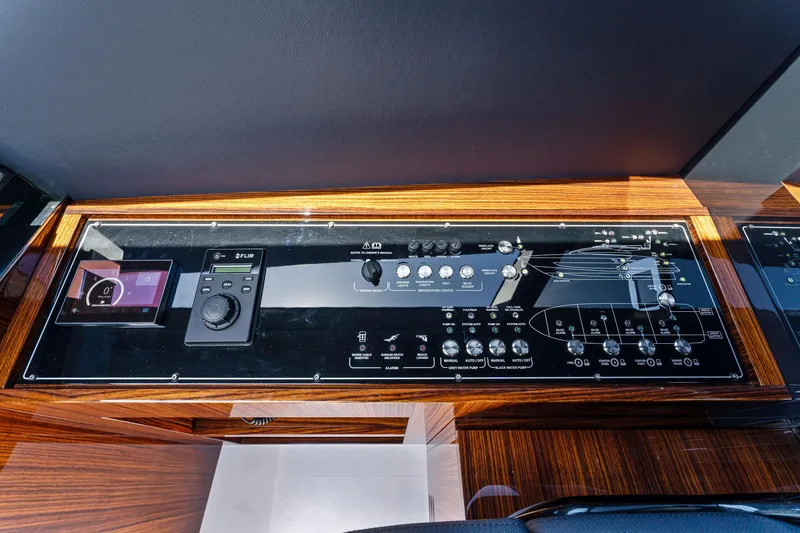 Slide: The Image of Control panel of Riva 88' Folgore yacht, 2022 model. - 46