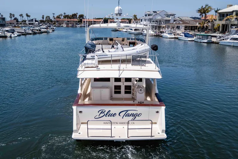 Slide: The Image of 2005 Offshore Yachts 54 Pilothouse "Blue Tango" in Huntington Harbour marina. - 10