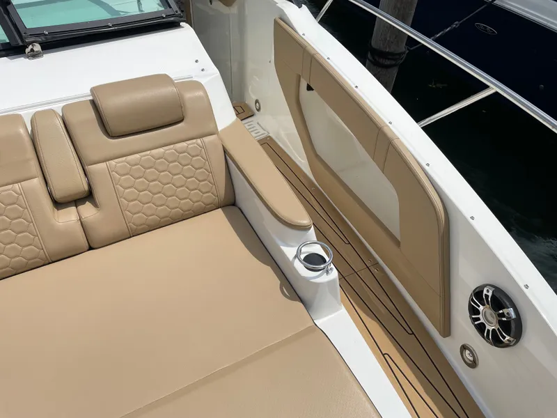 Slide: The Image of Interior of a 2020 Sea Ray Sundancer 320 yacht. - 13