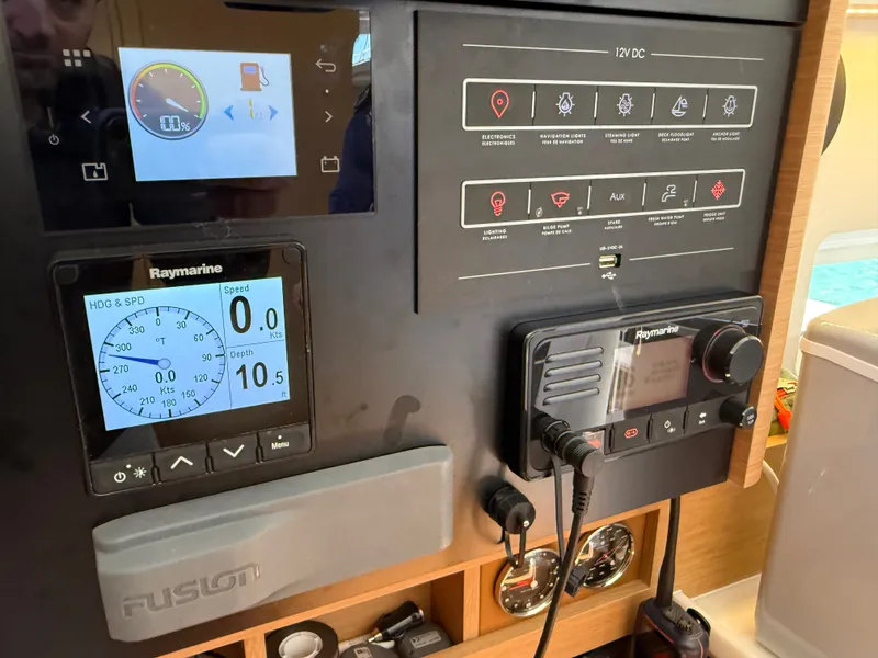 Slide: The Image of Jeanneau Sun Odyssey 410, 2023 navigation system with Raymarine equipment. - 38