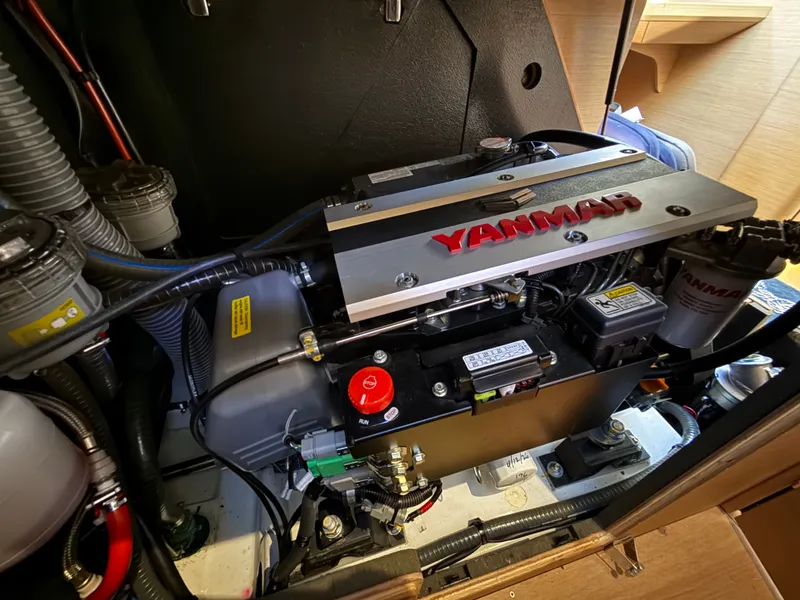 Slide: The Image of Yanmar engine in Jeanneau Sun Odyssey 410, year 2023. - 39