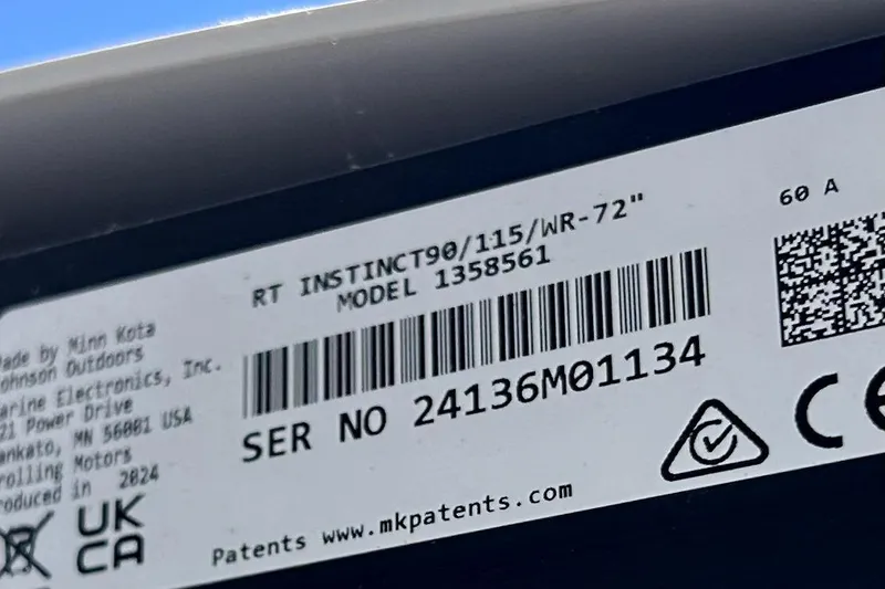 Slide: The Image of Label on Sea Hunt Ultra 234, 2024 model, showing serial number and specifications. - 11