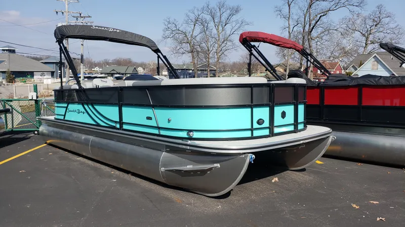 The Image of 2023 South Bay S224RS25 pontoon boat on parking lot. - 1