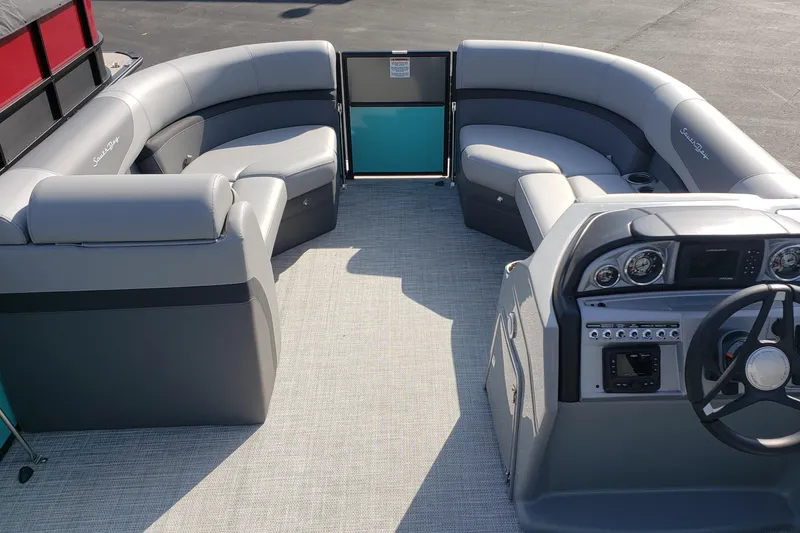 Slide: The Image of Interior of a 2023 South Bay S224RS25 pontoon boat. - 12