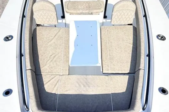 Slide: The Image of 2026 Sea Hunt Gamefish 27 Forward Seating, spacious bow area with cushioned seats. - 29
