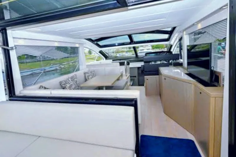 Slide: The Image of Interior of a 2019 Sunseeker Predator 50 yacht. - 18