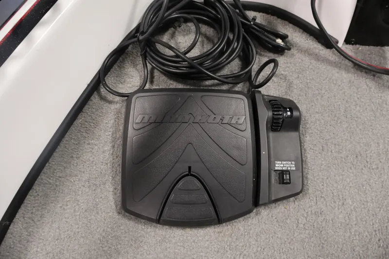 Slide: The Image of Foot pedal control for Minn Kota trolling motor on 2019 Nitro Z19 Sport boat. - 13