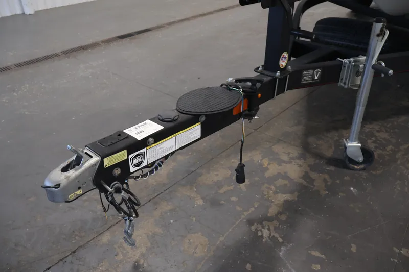 Slide: The Image of Trailer hitch of a 2019 Nitro Z19 Sport boat on a concrete floor. - 57