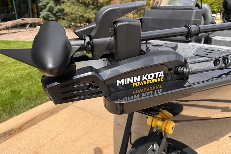 Slide: The Image of Minn Kota PowerDrive trolling motor on 2026 Tracker Pro Guide V-175 WT boat. - 4