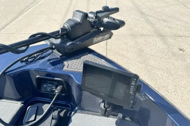 Slide: The Image of 2026 Nitro ZV19 Sport Pro boat with Garmin navigation system on deck. - 7