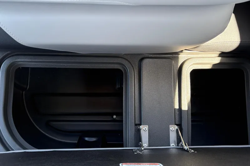 Slide: The Image of Storage compartments in 2026 Sun Tracker Sportfish 24 XP3 boat interior. - 39