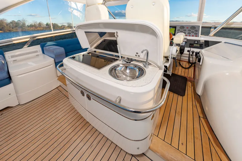 Slide: The Image of Luxurious kitchen on a 2006 Princess 75 Motor Yacht. - 22