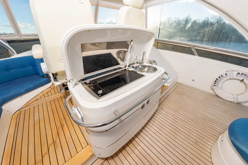Slide: The Image of Luxury kitchen on a 2006 Princess 75 Motor Yacht. - 23