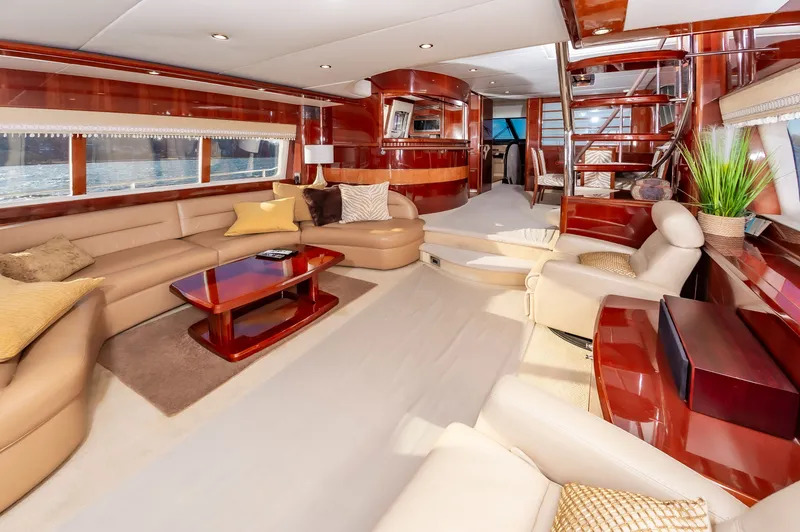 Slide: The Image of Luxurious interior of a 2006 Princess 75 Motor Yacht. - 27