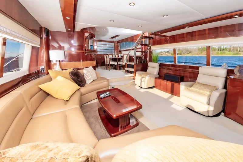 Slide: The Image of Luxurious interior of a 2006 Princess 75 Motor Yacht. - 29