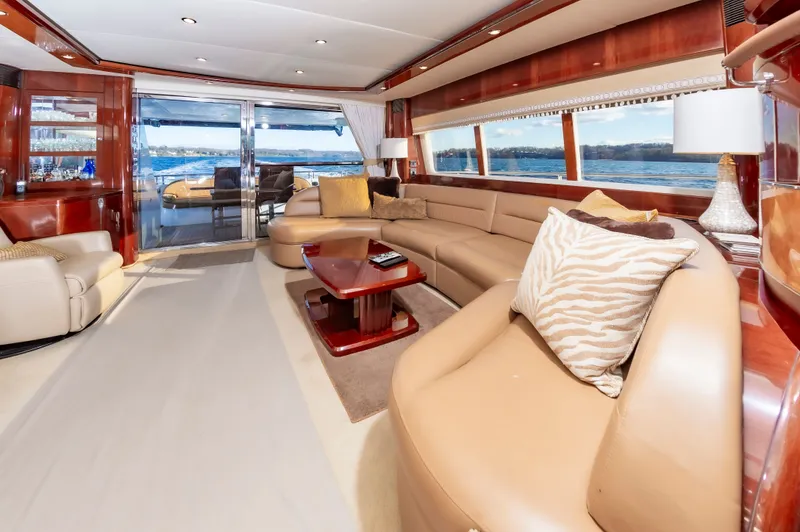 Slide: The Image of Luxurious interior of a 2006 Princess 75 Motor Yacht. - 33