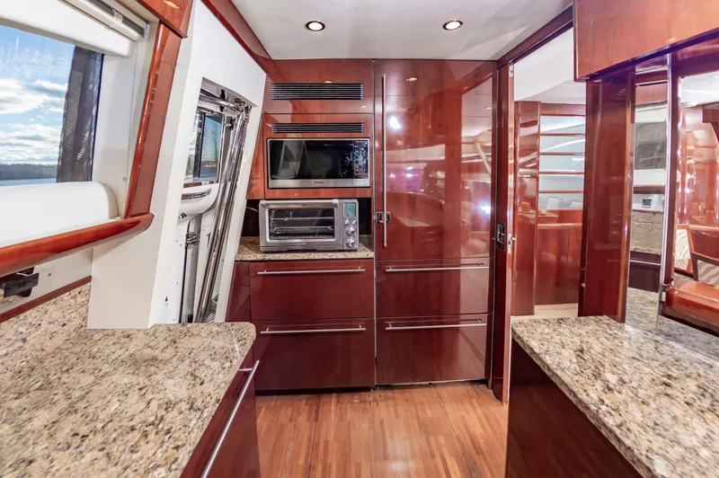 Slide: The Image of Luxurious kitchen on a 2006 Princess 75 Motor Yacht. - 36