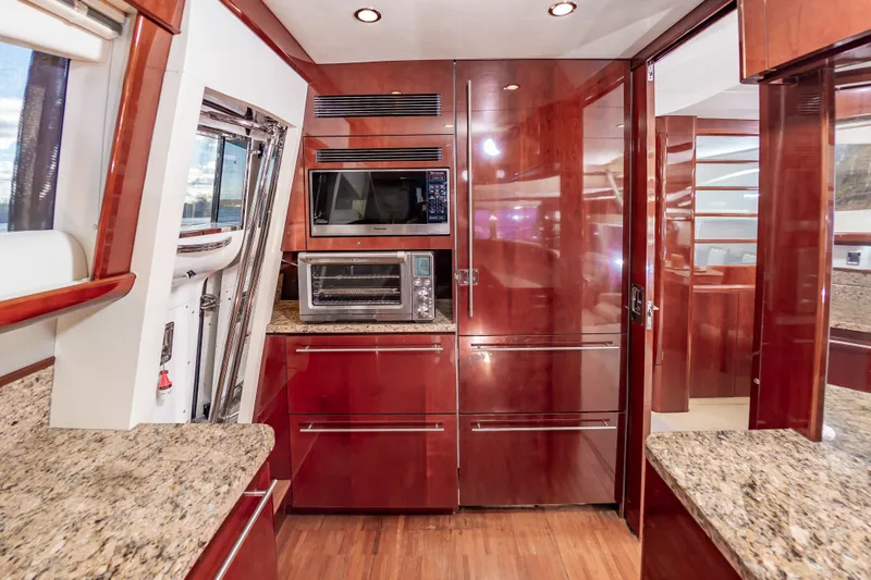Slide: The Image of Luxurious kitchen on a 2006 Princess 75 Motor Yacht. - 37