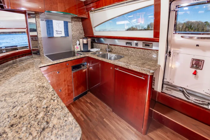 Slide: The Image of Luxurious kitchen on a 2006 Princess 75 Motor Yacht. - 38