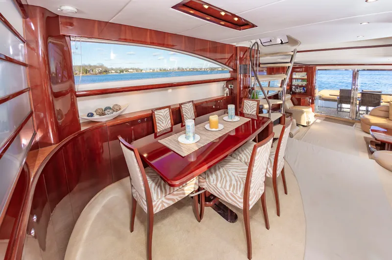Slide: The Image of Luxurious dining area on a 2006 Princess 75 Motor Yacht. - 40
