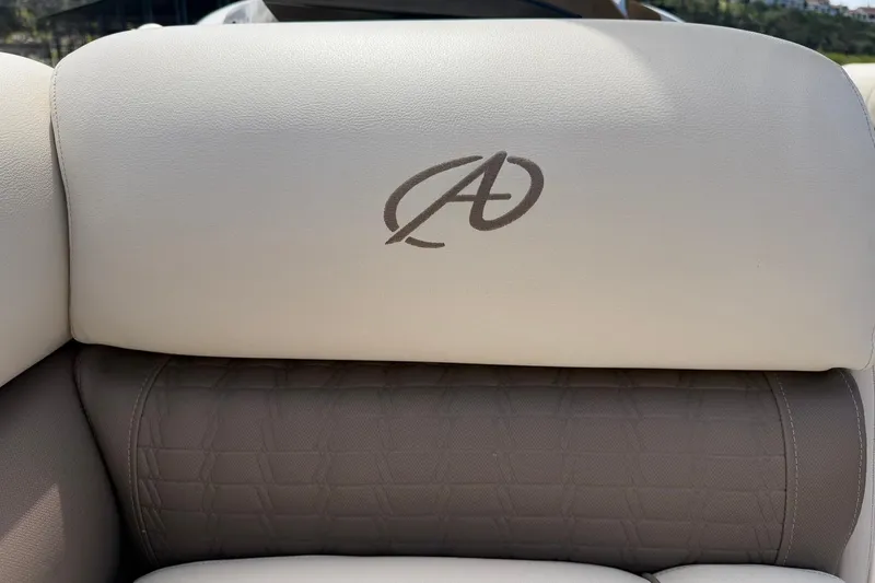 Slide: The Image of 2017 Avalon Catalina Platinum 2585 boat seat with embroidered logo. - 48