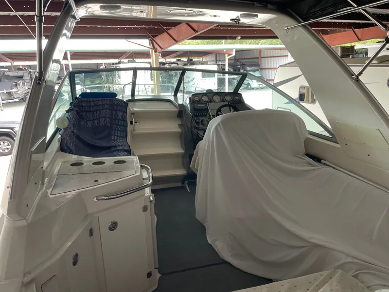 Slide: The Image of Interior of a 2010 Monterey 280 Sport Cruiser in dock. - 12