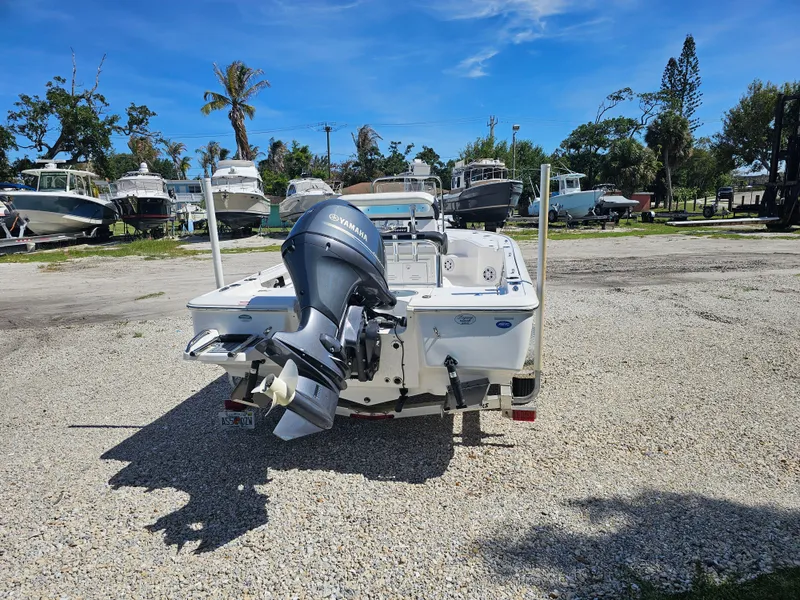 Slide: The Image of Tidewater Bay Max 1910 boat on gravel lot, 2025 model. - 1