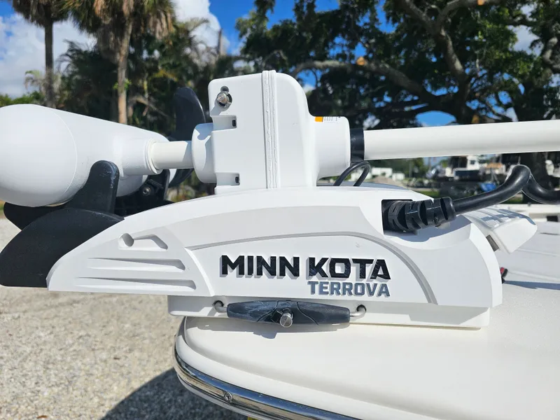 Slide: The Image of Minn Kota Terrova on Tidewater Bay Max 1910 boat, 2025 model. - 11