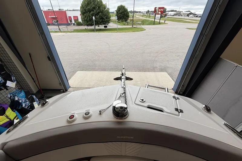 Slide: The Image of 2024 Glastron GTD 240 boat interior view from storage facility. - 26