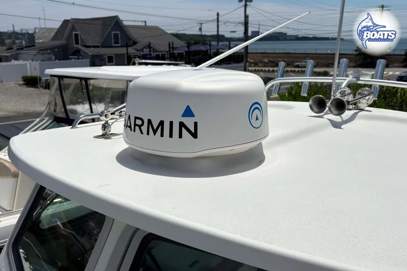 Slide: The Image of 2021 Parker 2520 XLD Sport Cabin with Garmin radar on roof. - 5