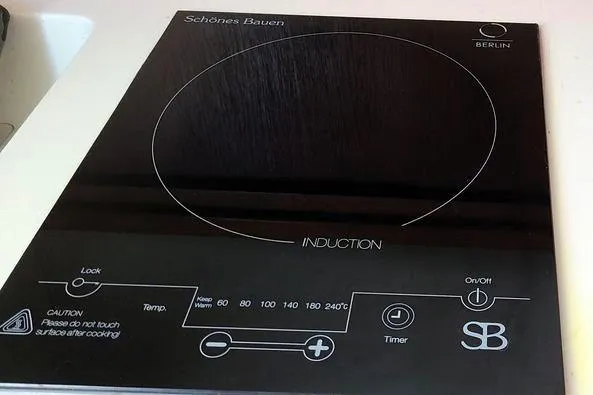 Slide: The Image of Induction cooktop with digital controls on a Tiara Yachts 2900 Open, 2001 model. - 15