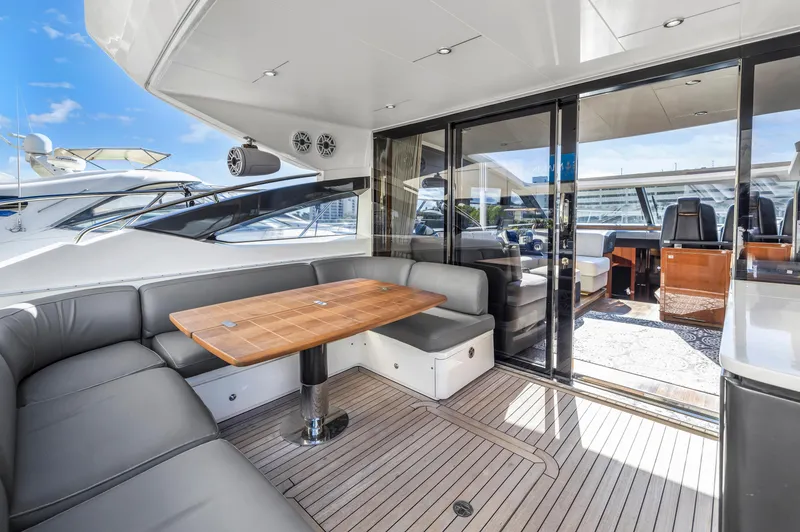 Slide: The Image of Luxurious interior of the 2013 Princess V57 yacht. - 33
