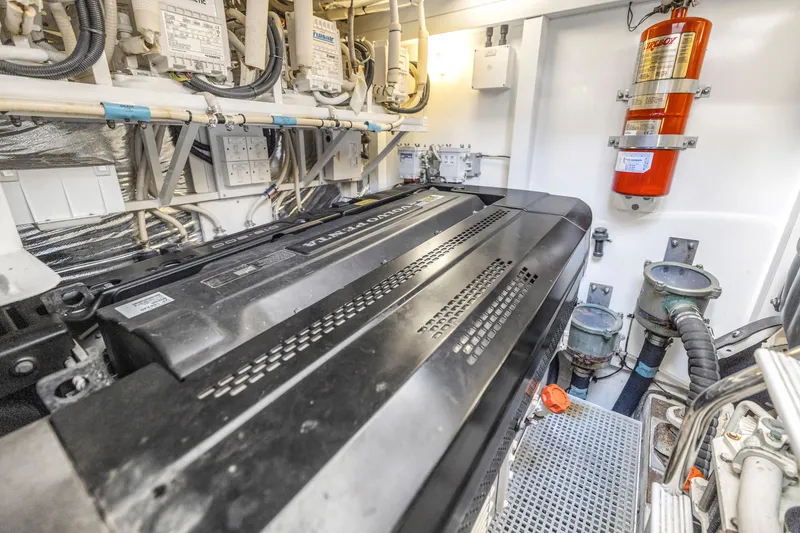 Slide: The Image of Engine room of 2013 Princess V57 yacht. - 40