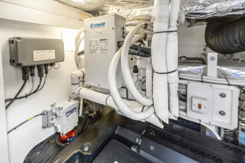 Slide: The Image of Engine room of 2013 Princess V57 yacht. - 41