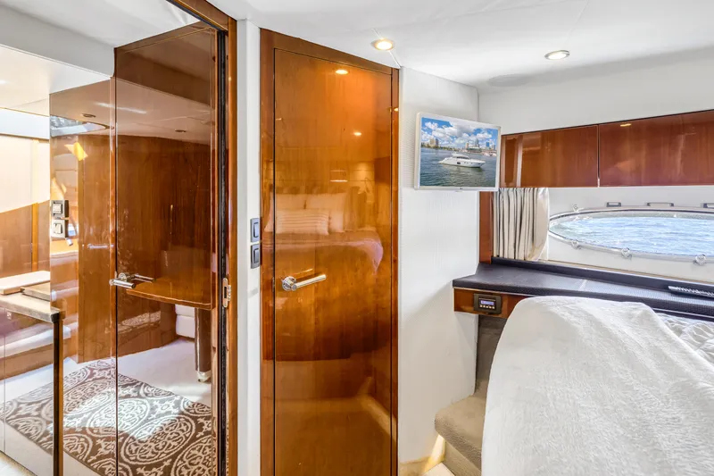 Slide: The Image of Luxurious interior of the 2013 Princess V57 yacht. - 8
