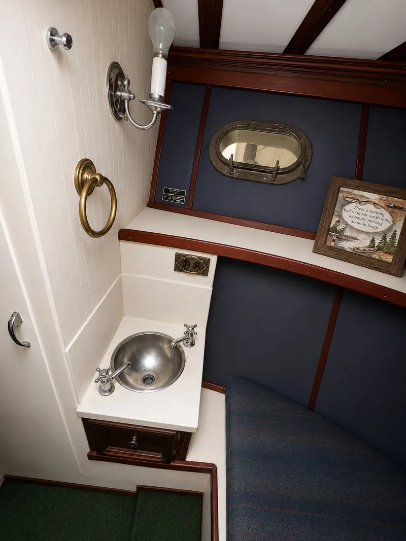 Slide: The Image of Interior of a 1951 Chris-Craft 50 Catalina yacht. - 26