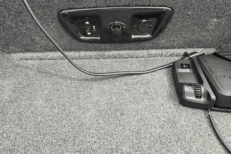 Slide: The Image of 2026 Tracker Pro Guide V-175 WT interior with control panel and wiring details. - 13