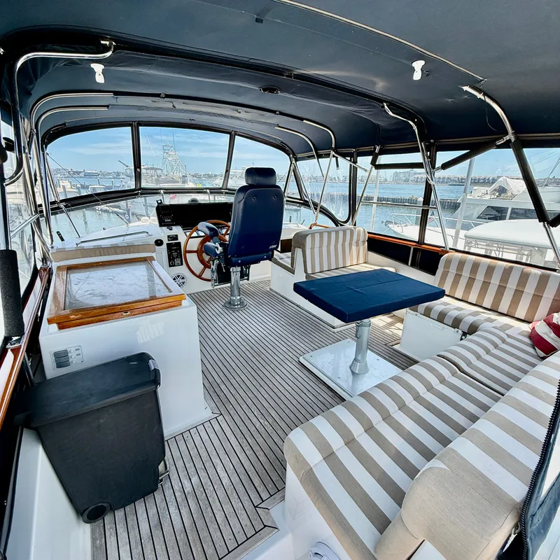 Slide: The Image of Interior of a 1999 Grand Banks 52 Europa yacht. - 10