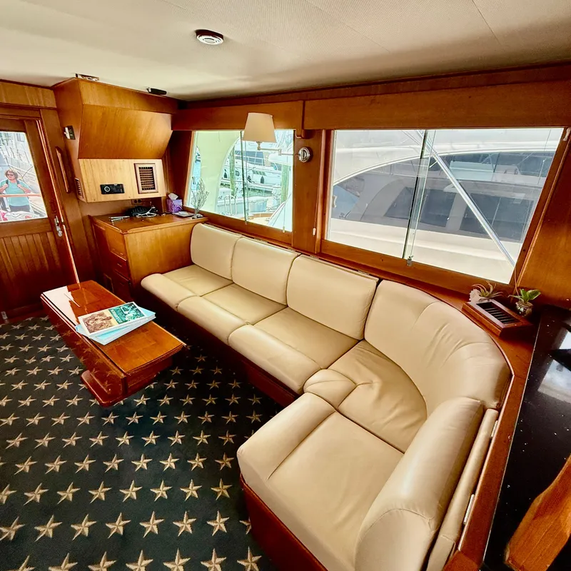 Slide: The Image of Interior of a 1999 Grand Banks 52 Europa yacht. - 13