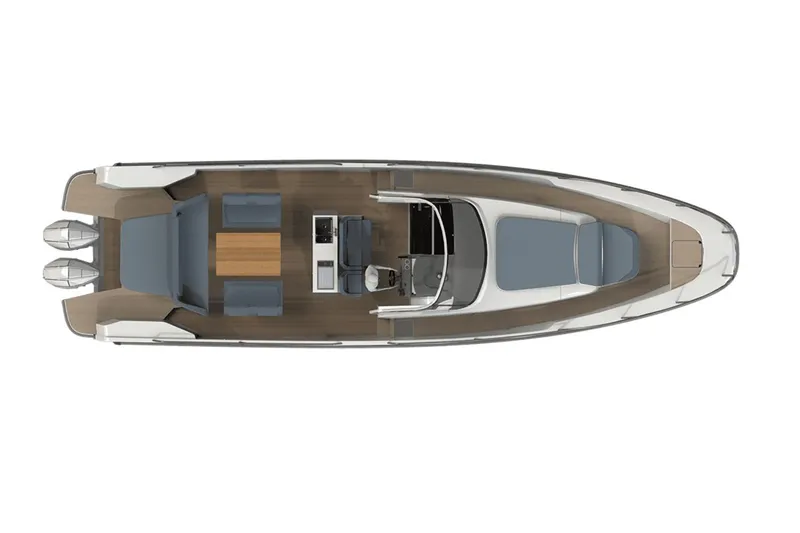 Slide: The Image of Manufacturer Provided Image: Top view of Nimbus Tender 11 boat, model year 2025. - 15