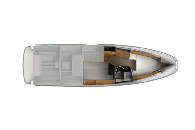 Slide: The Image of Manufacturer Provided Image: Top view of Nimbus Tender 11 boat layout, year 2025. - 16