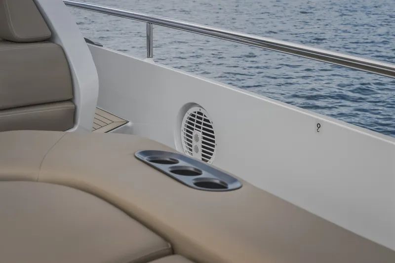 Slide: The Image of Luxury seating on 2022 Steeler Bronson 50 yacht with ocean view. - 44
