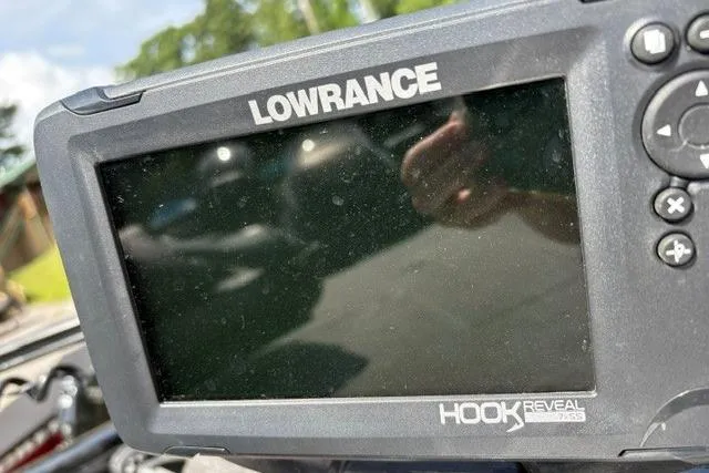 Slide: The Image of Lowrance Hook Reveal fish finder on 2023 Tracker Pro Team 175 TXW boat. - 14
