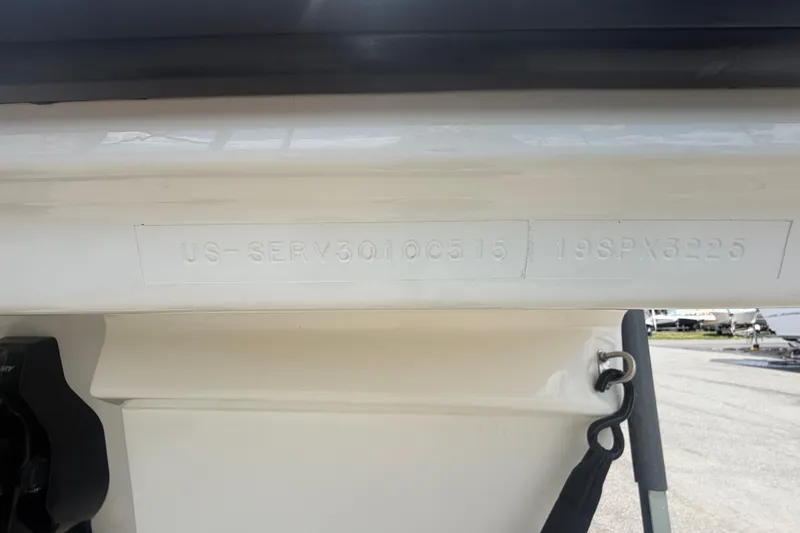 Slide: The Image of Hull identification number on 2015 Sea Ray 19 SPX boat, US-SERV3010C515. - 54