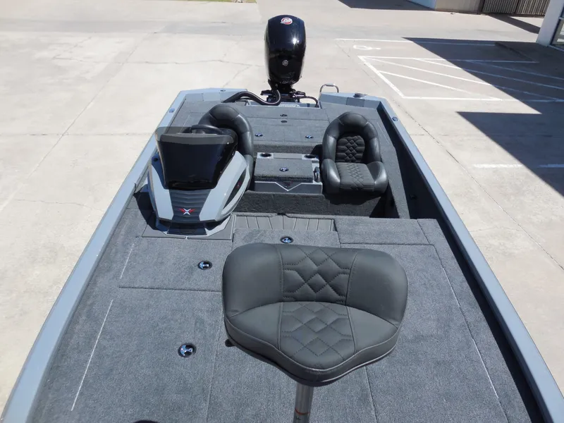Slide: The Image of 2026 Vexus AVX 1980 boat with modern seating and controls. - 15