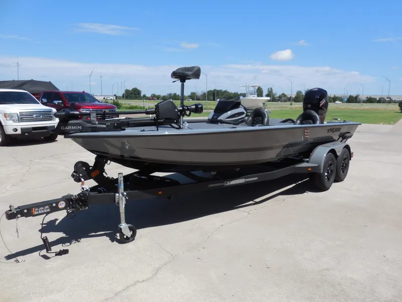 Slide: The Image of 2026 Vexus AVX 1980 boat on trailer outdoors. - 7