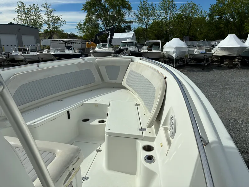 Slide: The Image of Interior view of a 2007 Sailfish 2660 boat in a marina. - 11