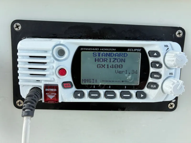 Slide: The Image of Standard Horizon GX1400 radio on Sailfish 2660 boat. - 24